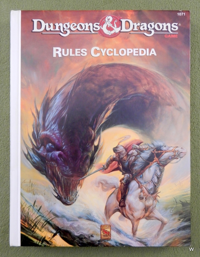 D&D RULES CYCLOPEDIA (1991): Original Dungeons & Dragons Complete in One Book