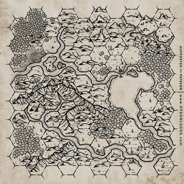 The Midsummer Lands – Hex Map 4